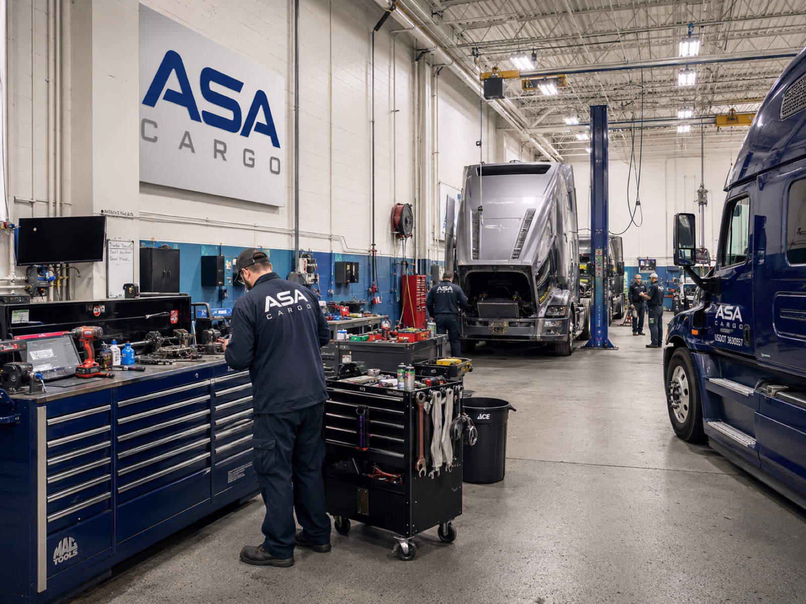We own the wrench work · in-house maintenance keeps you rolling
